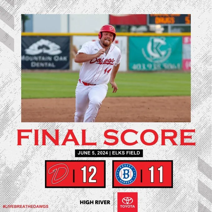 Dawgs edge Bombers to win eighth straight