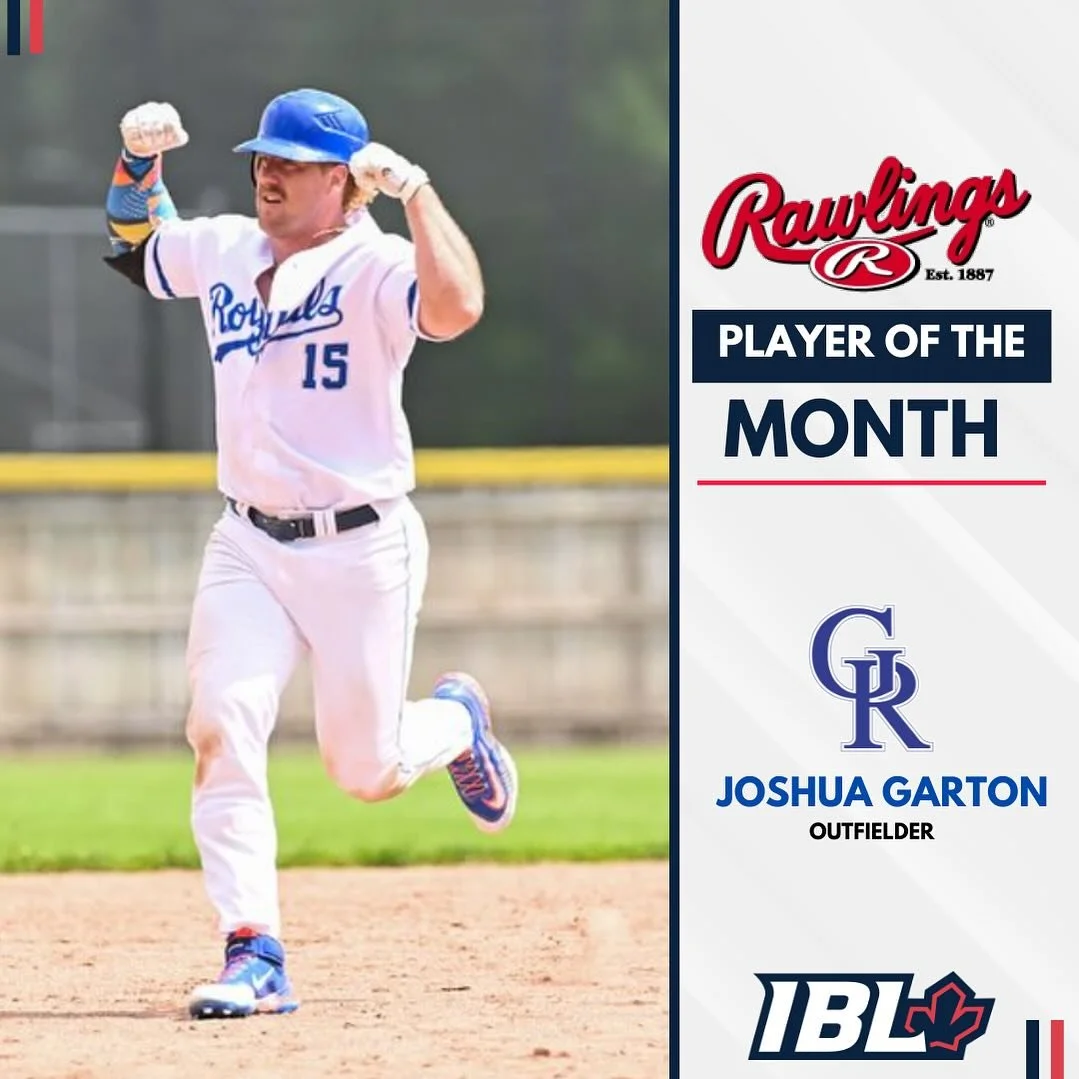 Royals' slugger Garton named IBL Player of the Month