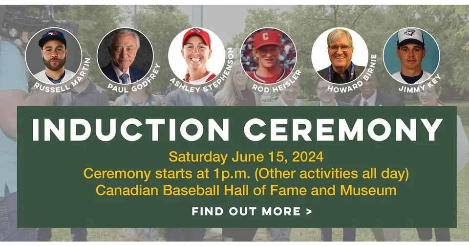 Martin, Key, Stephenson, Heisler, Godfrey, Birnie to be inducted into Canadian ball hall on Saturday