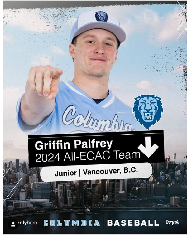 Palfrey named to the 2024 DI Baseball All-ECAC Team