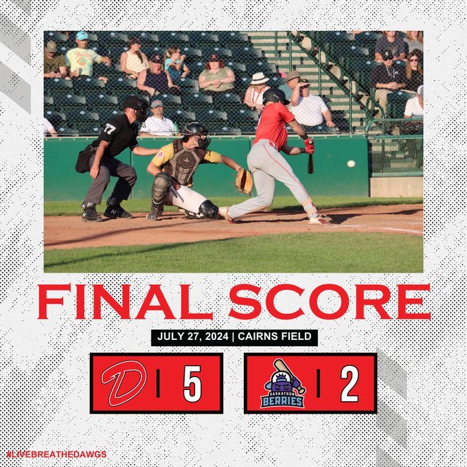 Dawgs defeat Berries in first matchup between two clubs