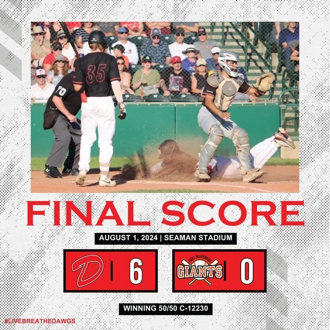 Dawgs shut out Giants 6-0