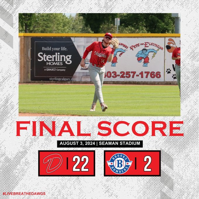 Dawgs beat Bombers 22-2 on Fan Appreciation Night