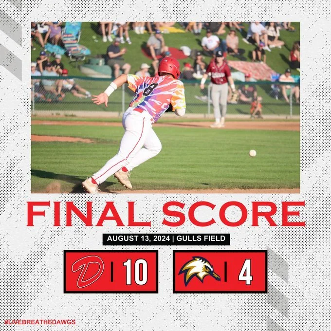 Dawgs return to WCBL Finals with 10-4 win over Gulls