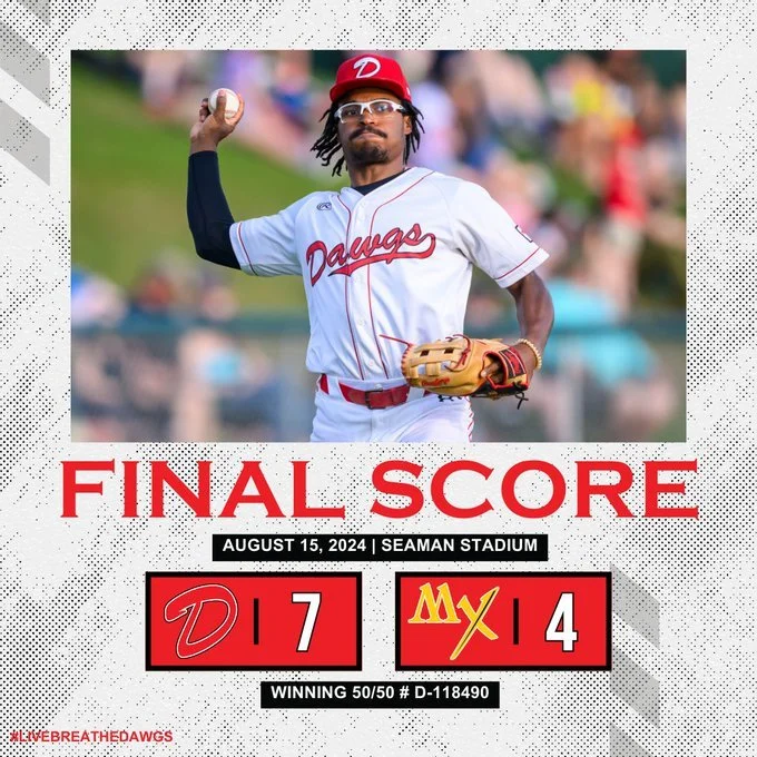 Dawgs beat Miller Express 7-4 in Game 1 of WCBL Finals 