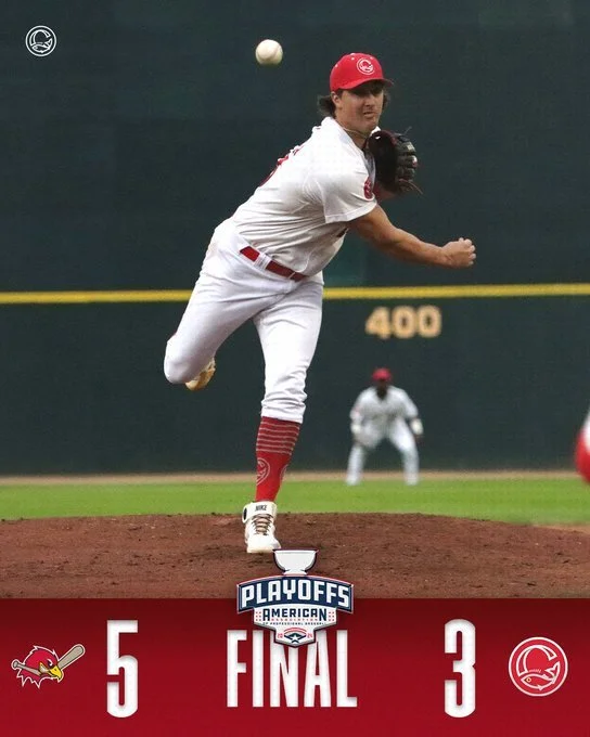 RedHawks even Division Series with Goldeyes