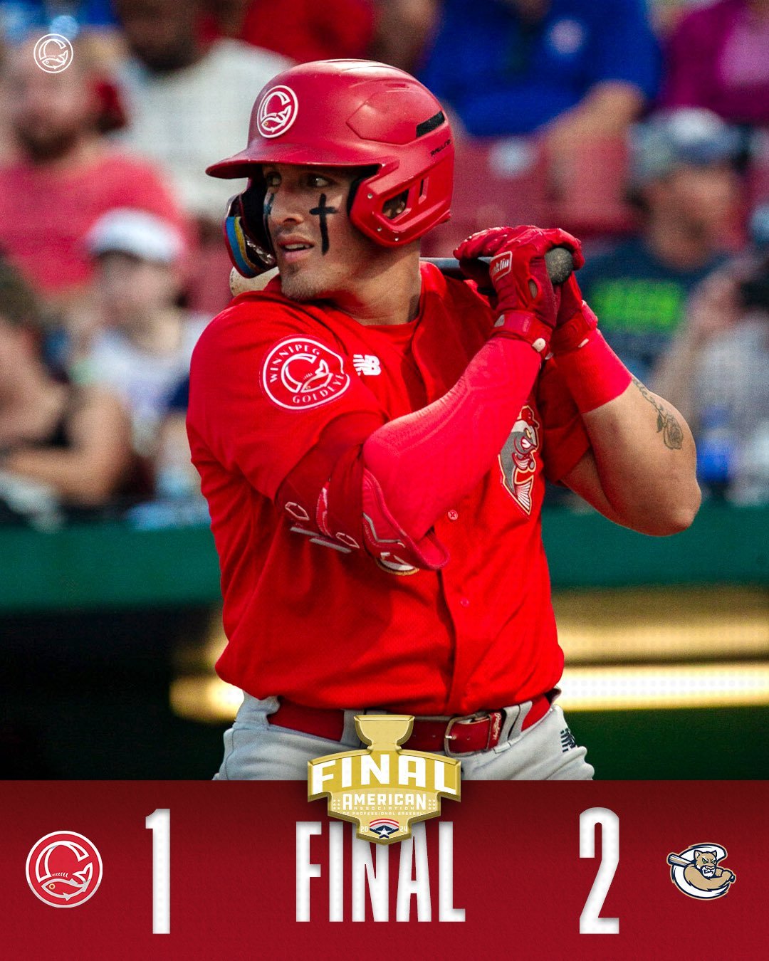 Goldeyes drop Game 1 of finals to Cougars