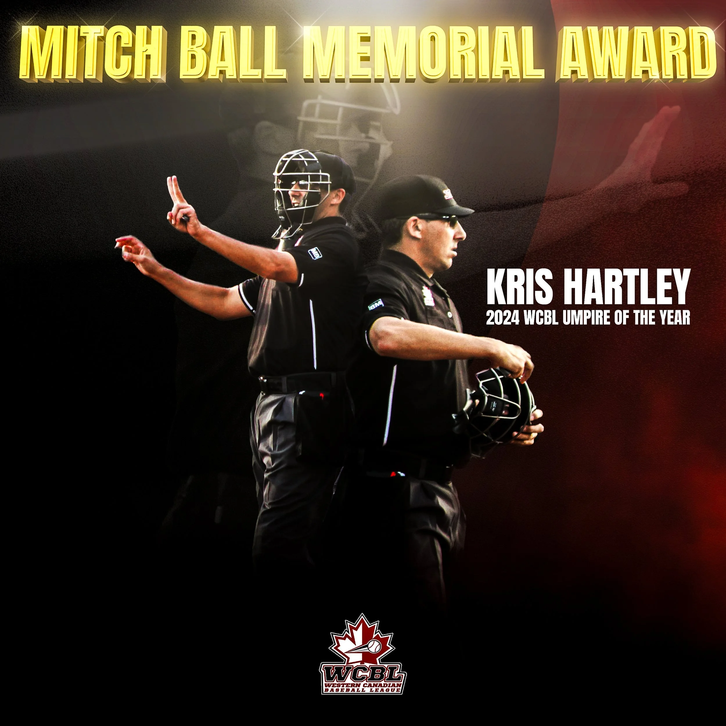 Hartley named WCBL Umpire of the Year