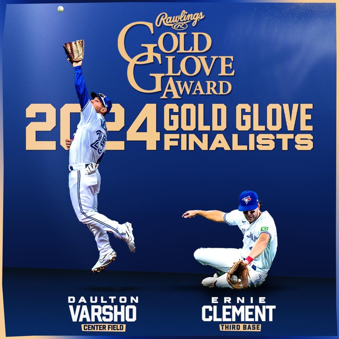 Blue Jays' Clement, Varsho among Rawlings Gold Glove Award finalists