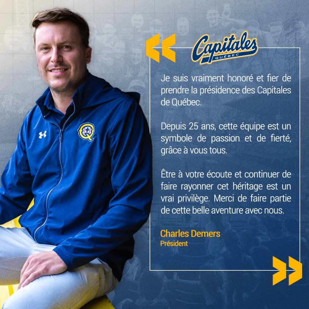 Demers named president of Quebec Capitales