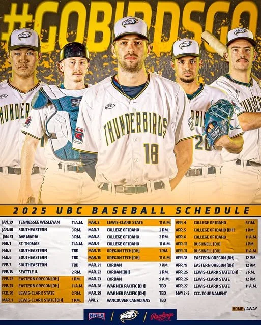UBC's 2025 baseball schedule released