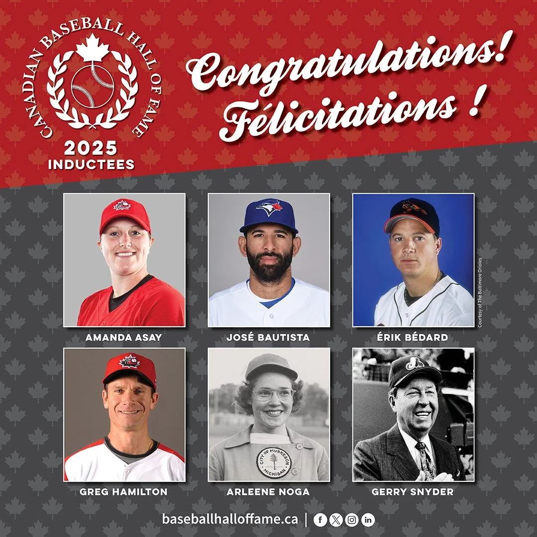 Bautista, Bédard, Hamilton, Asay, Noga, Snyder to be inducted into Canadian ball hall