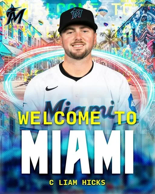 Hicks makes Marlins' Opening Day roster