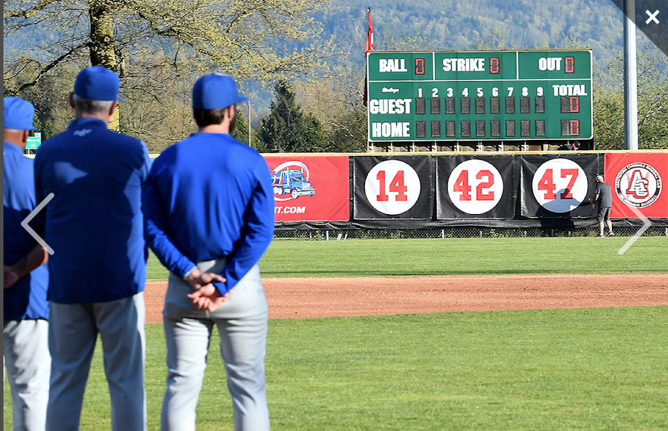 Abbotsford Cardinals retire Eckstein's No. 47
