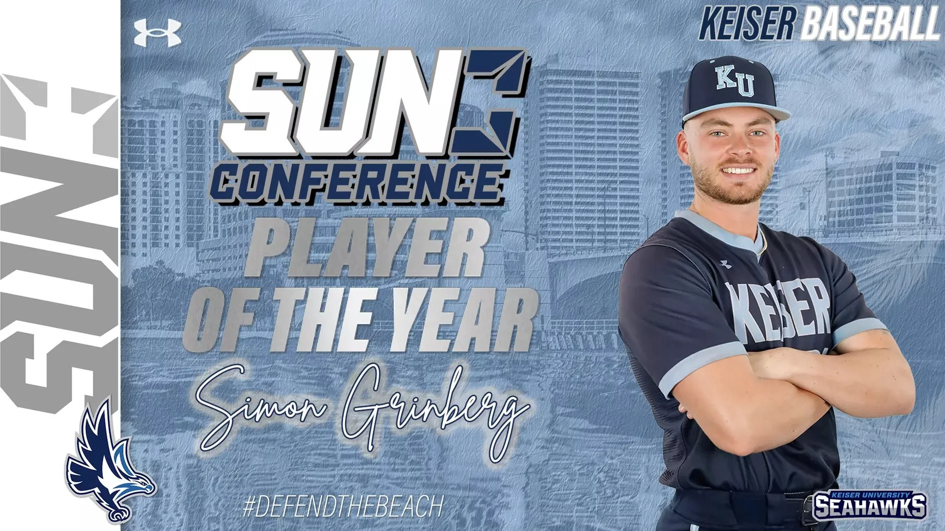 Grinberg named Sun Conference Player of the Year
