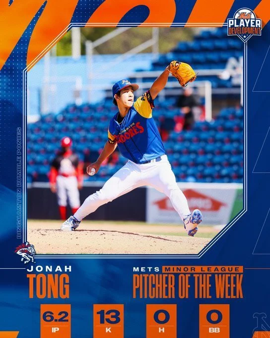 CBN Minor League Player of the Week — Jonah Tong