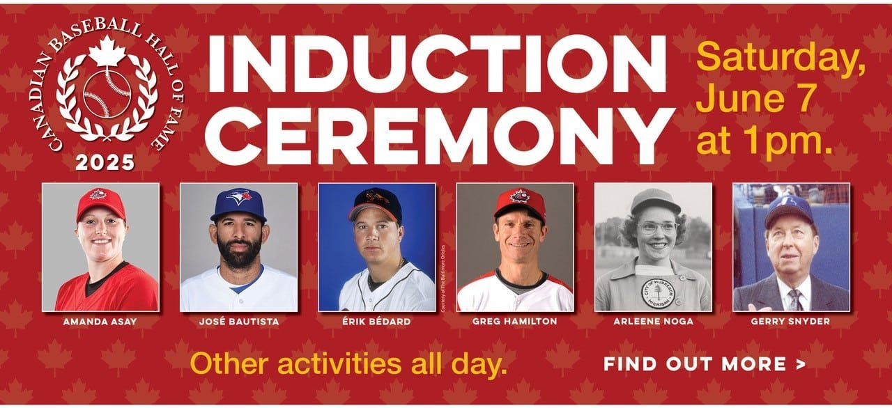 Bautista, Bédard, Hamilton, Asay, Noga, Snyder to be inducted into Canadian ball hall on Saturday 
