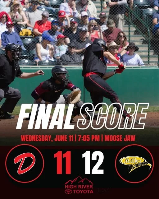 Dawgs fall into extra innings to Miller Express