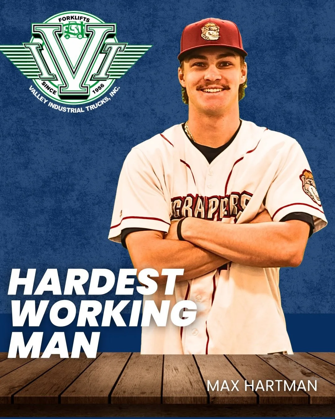 Hartman named to First Half All-Draft League Team