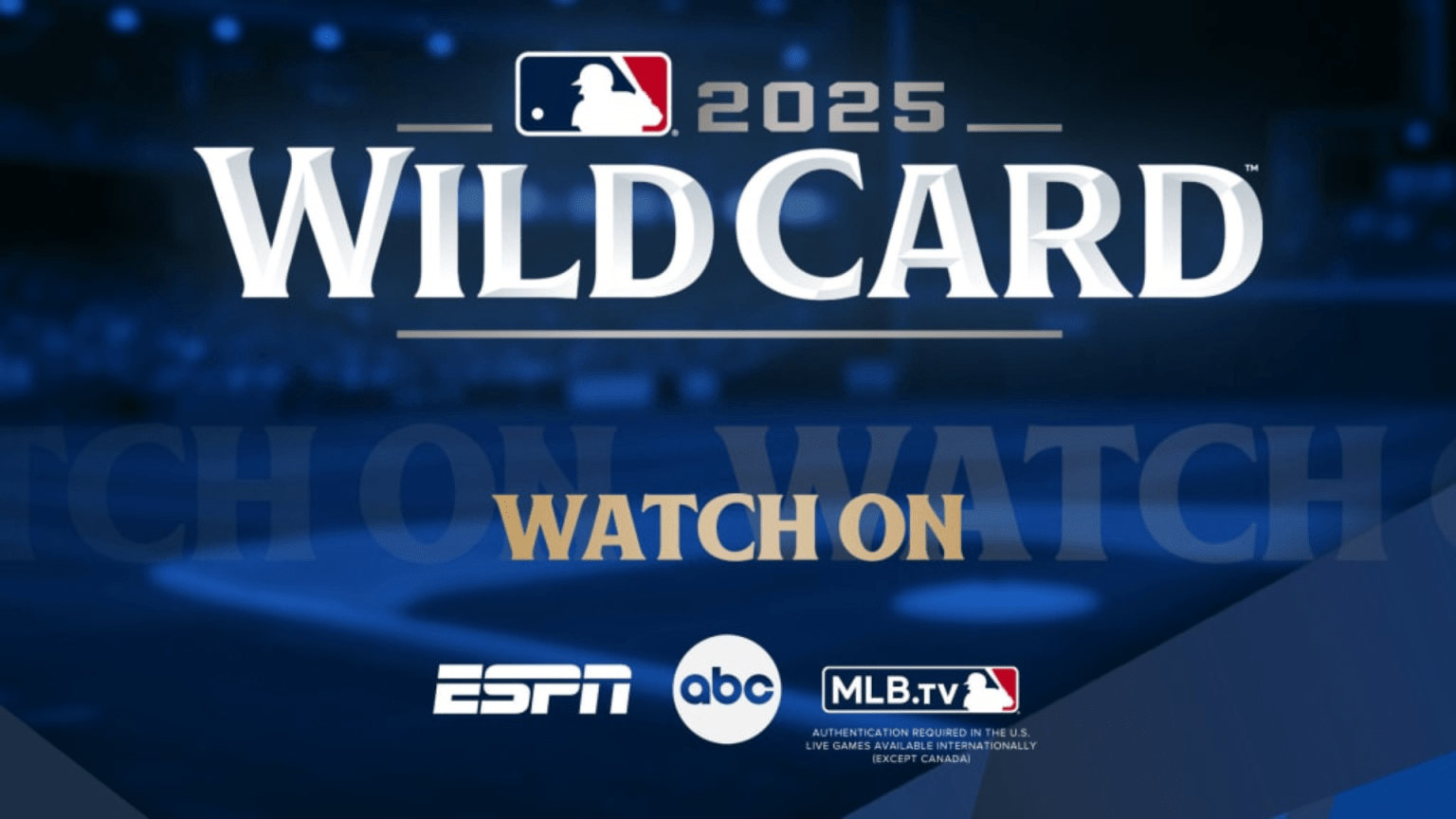 2025 Wild Card Series broadcast schedule