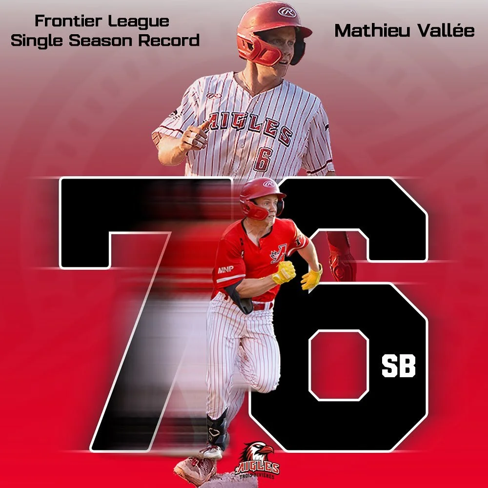 Elliott: How deep in valley is Mathieu Vallée in Frontier record books? No. 1 base stealer