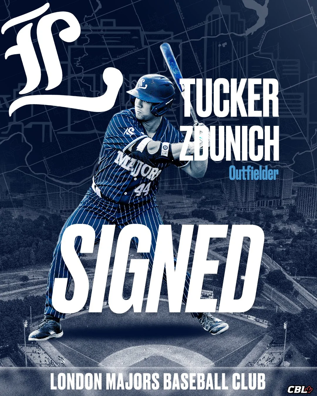 CBL's London Majors re-sign Zdunich