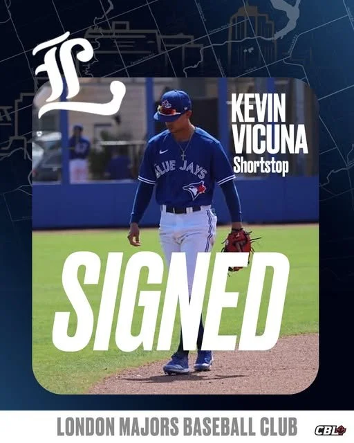 CBL's London Majors sign former Blue Jays' prospect Vicuña