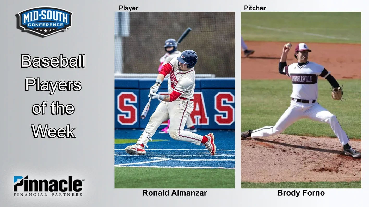 Forno named Mid-South Conference Pitcher of the Week