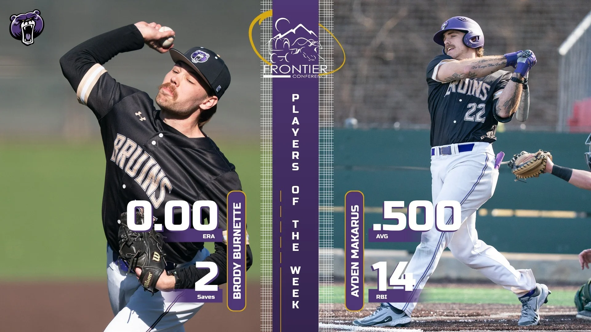 Makarus named Frontier Conference Player of the Week