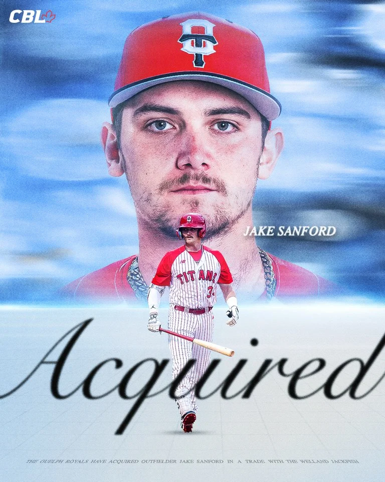 CBL's Guelph Royals acquire Sanford from Welland Jackfish