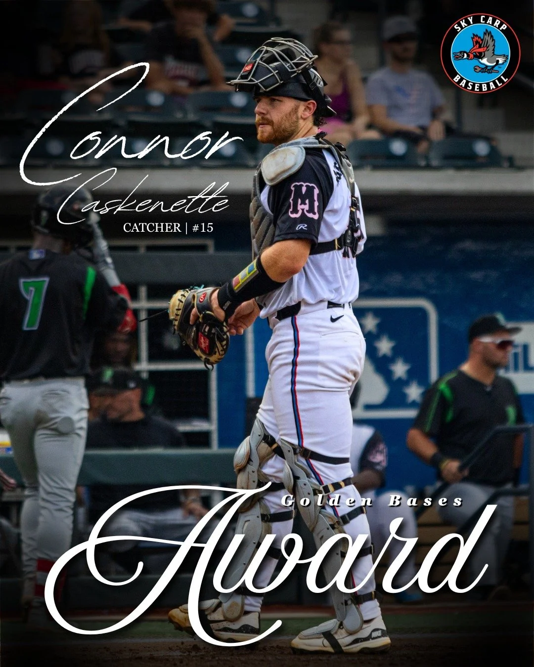 Marlins name Caskenette Minor League Hitter of the Month
