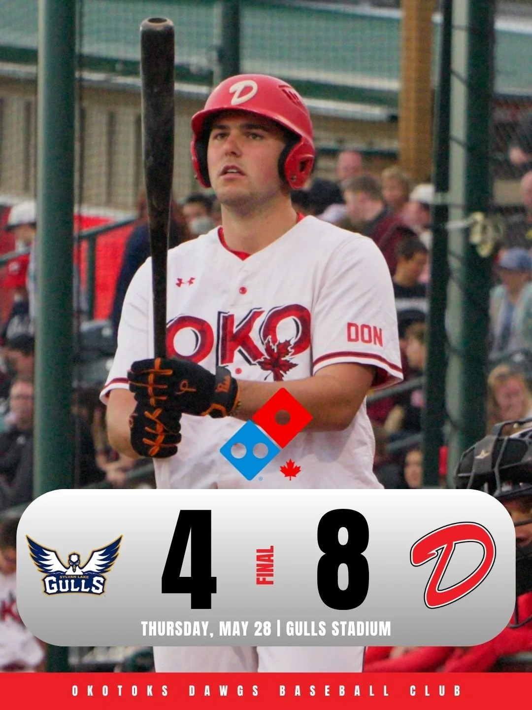 Okotoks Dawgs ground Sylvan Lake Gulls in season opener