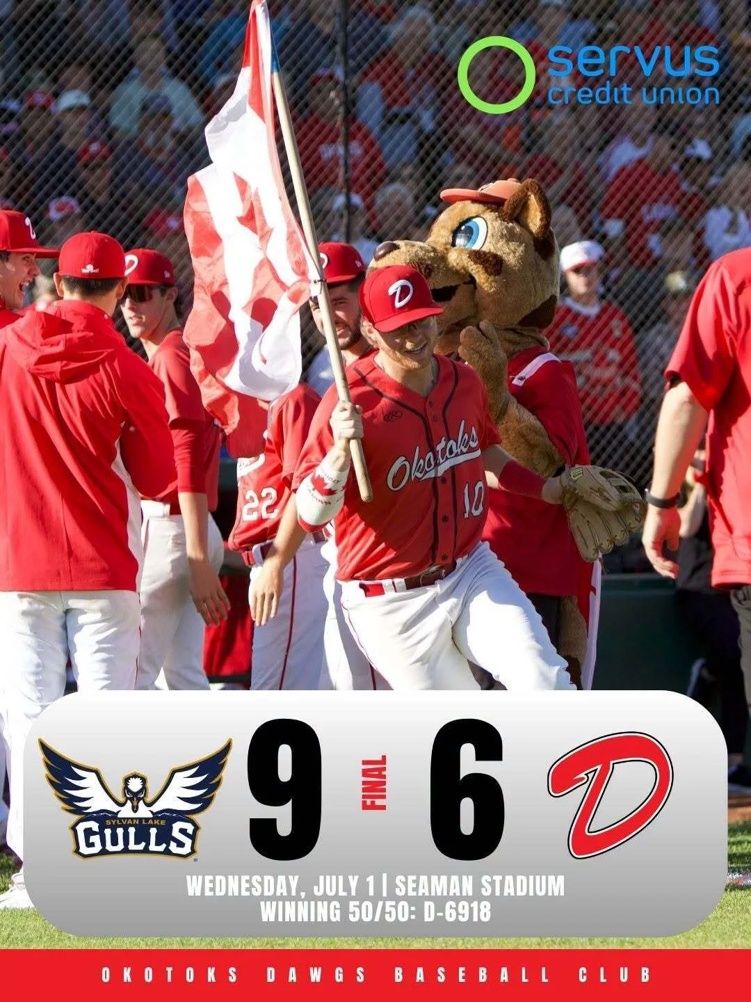 Wrubleski homers in Dawgs' Canada Day loss to Gulls