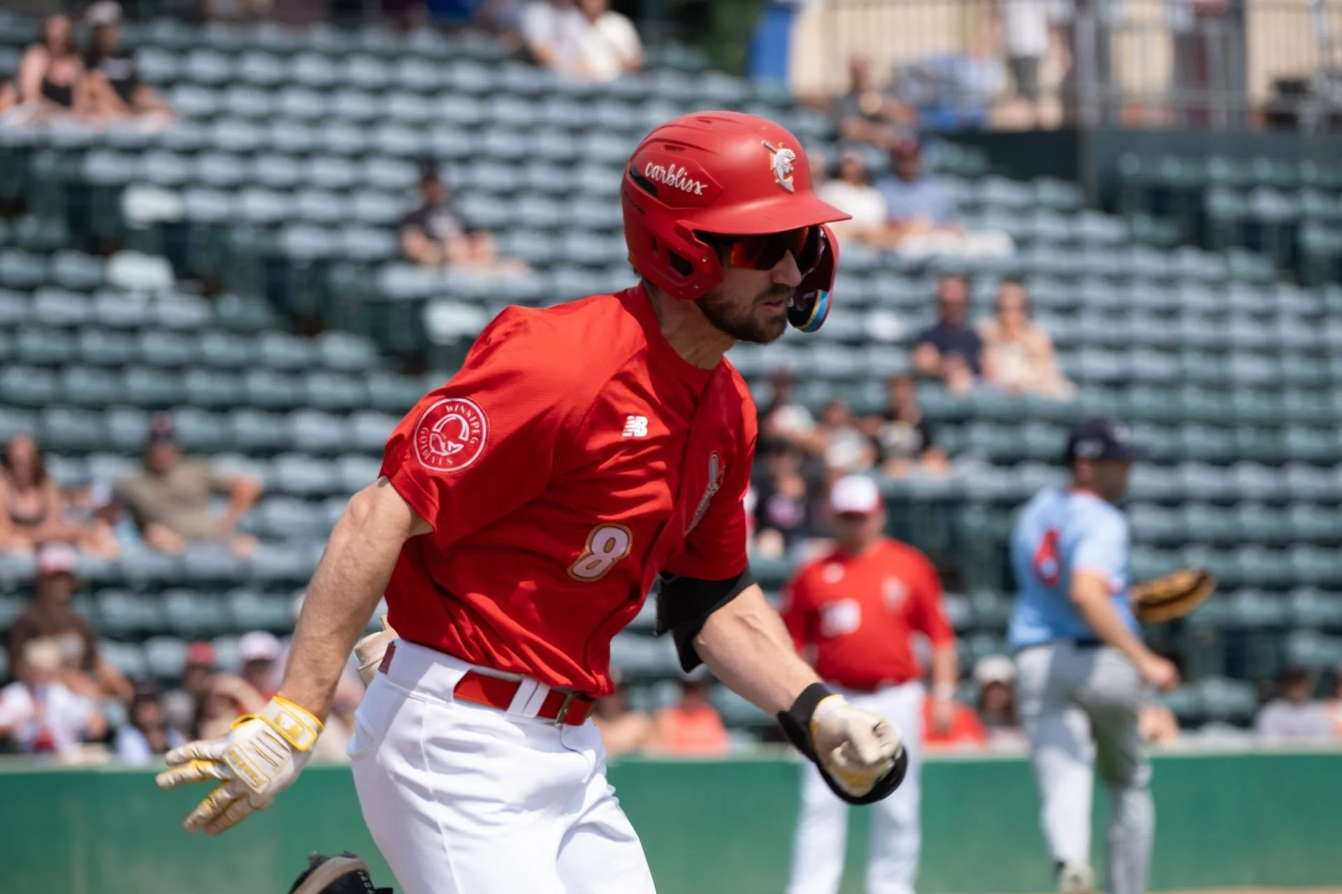 Hall steals 44th base of season in Goldeyes' win