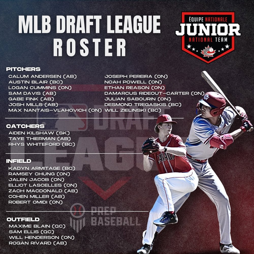 Baseball Canada reveals 2026 MLB Draft League roster — Canadian ...