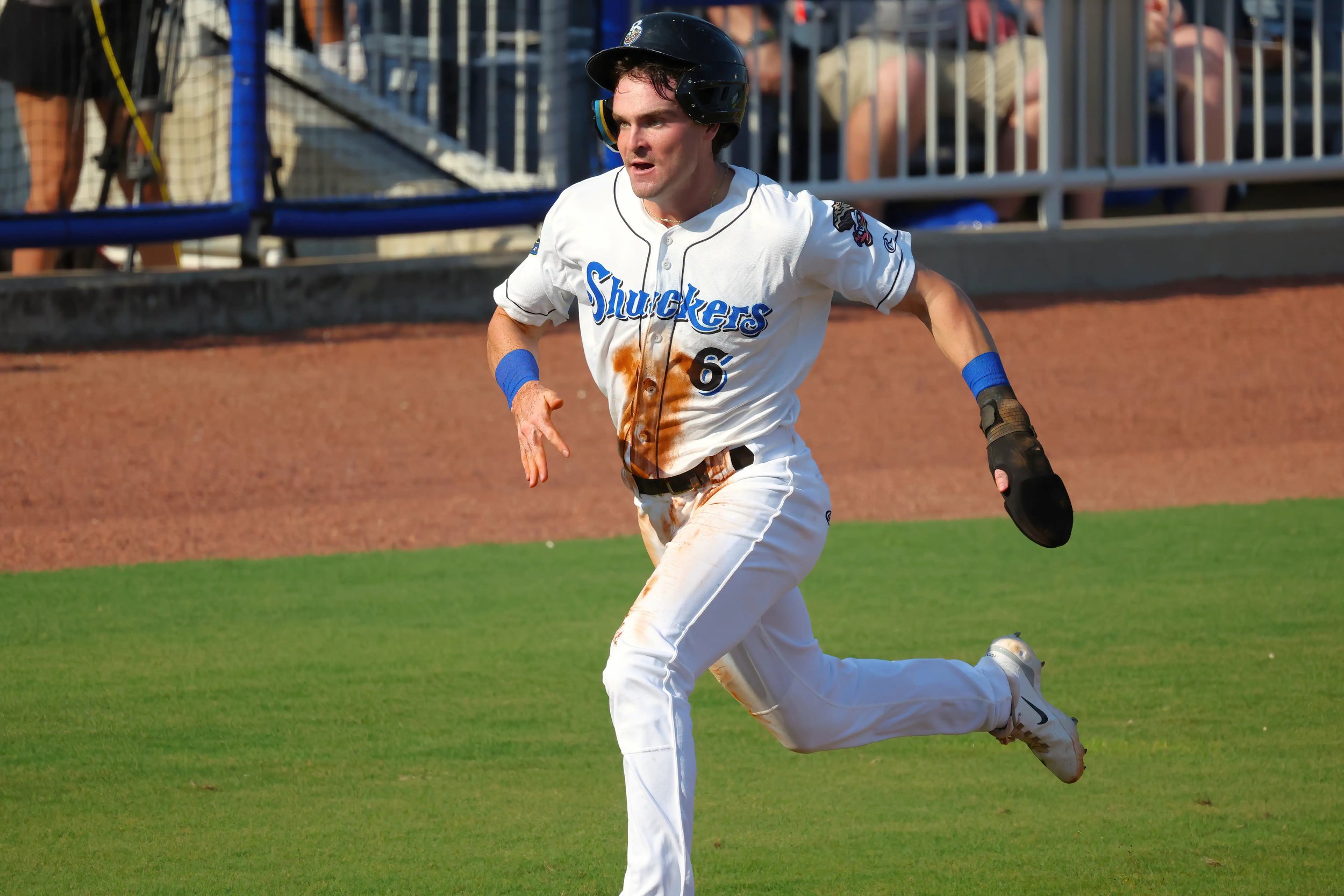 April 13, 2023: Biloxi Shuckers outfielder Jackson Chourio (11) on