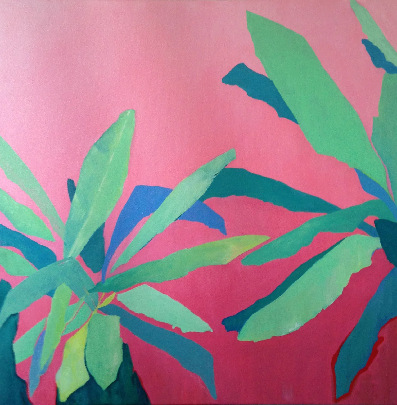 foliage: pink&nbsp;oil on canvassold