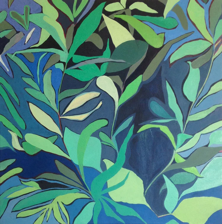 foliage: blue IIoil on canvassold