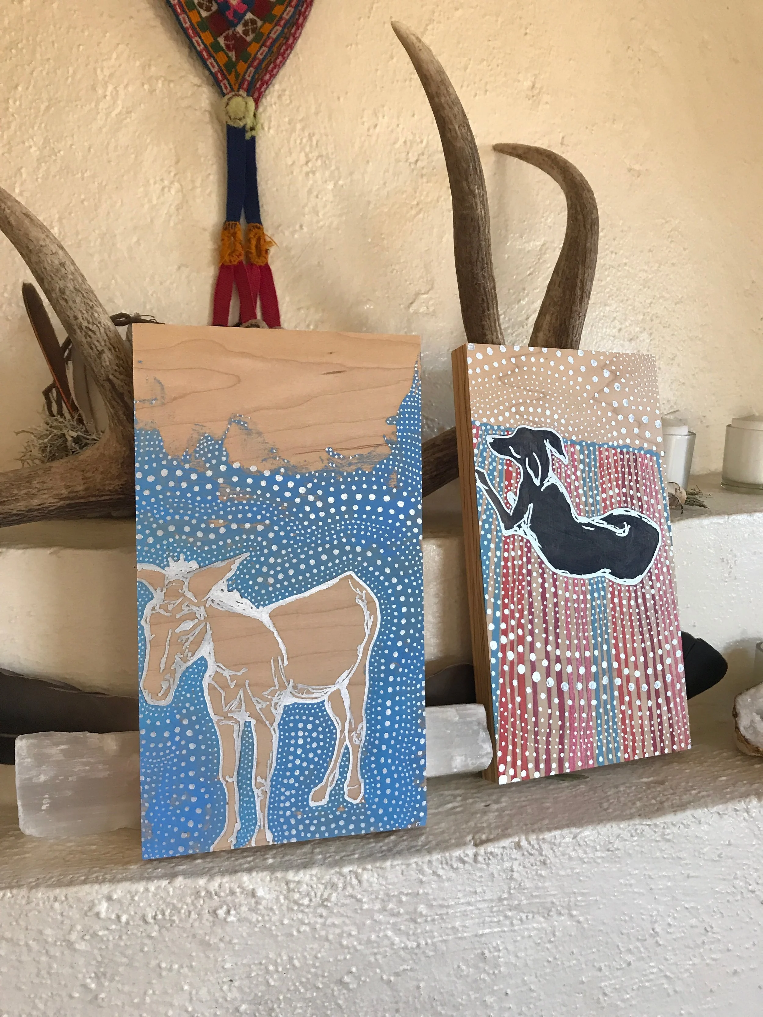 Spirit Burro with Spirit Dog