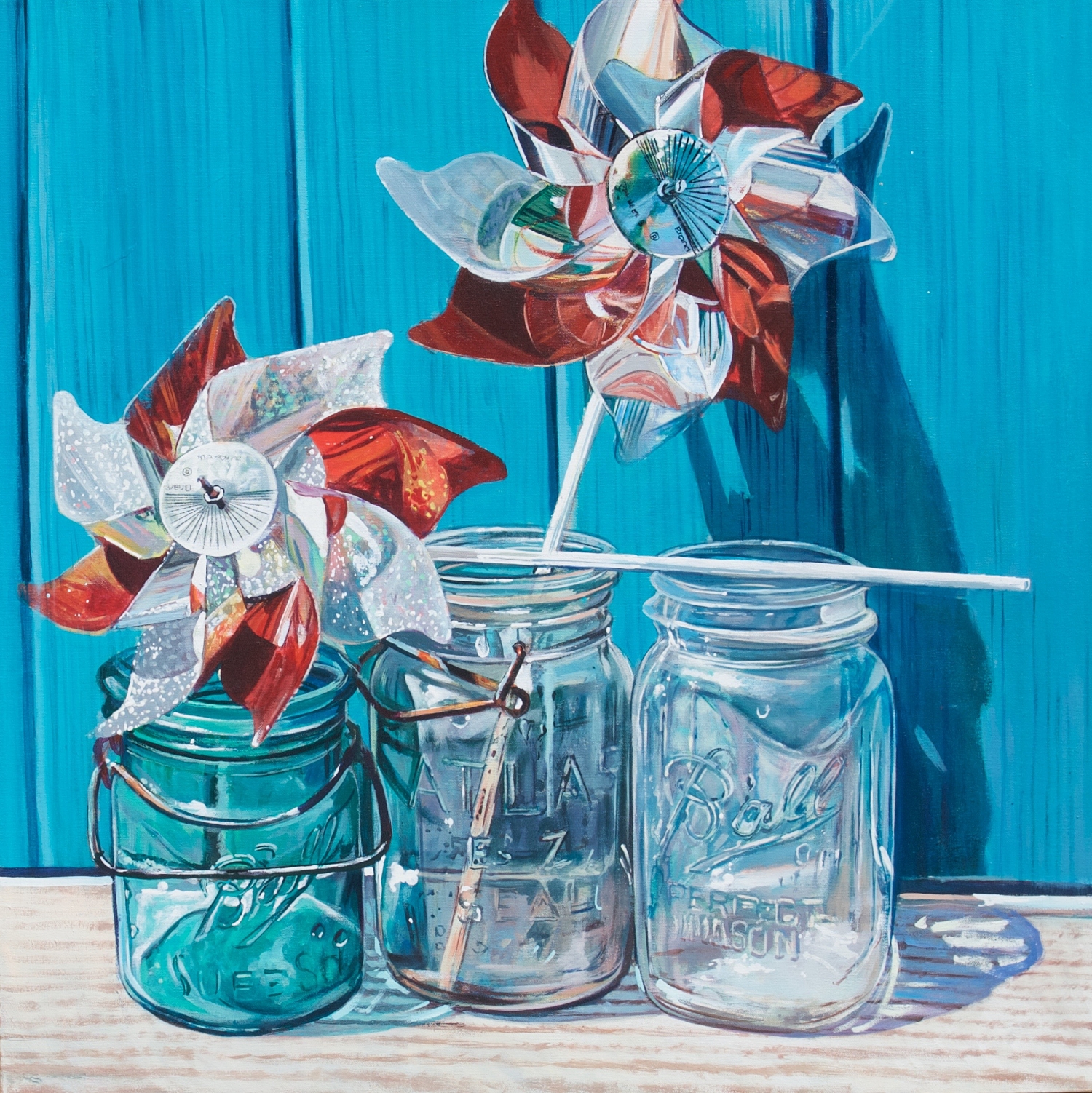 Ball Jars and Pinwheels