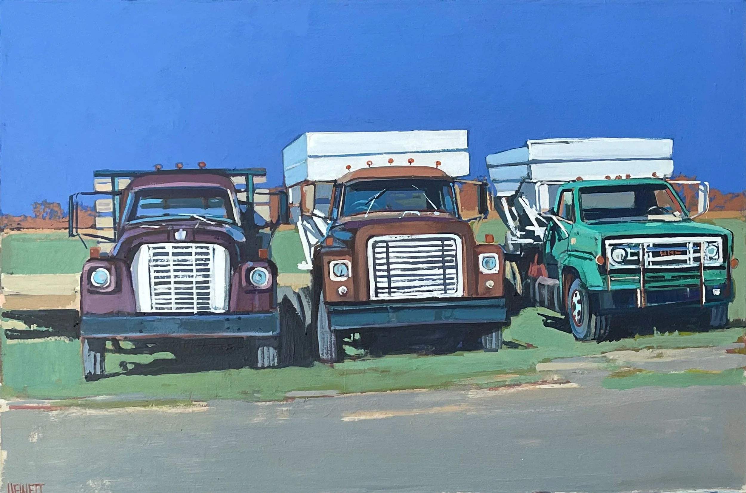 Three Kings - Potato trucks, 24 x 36”