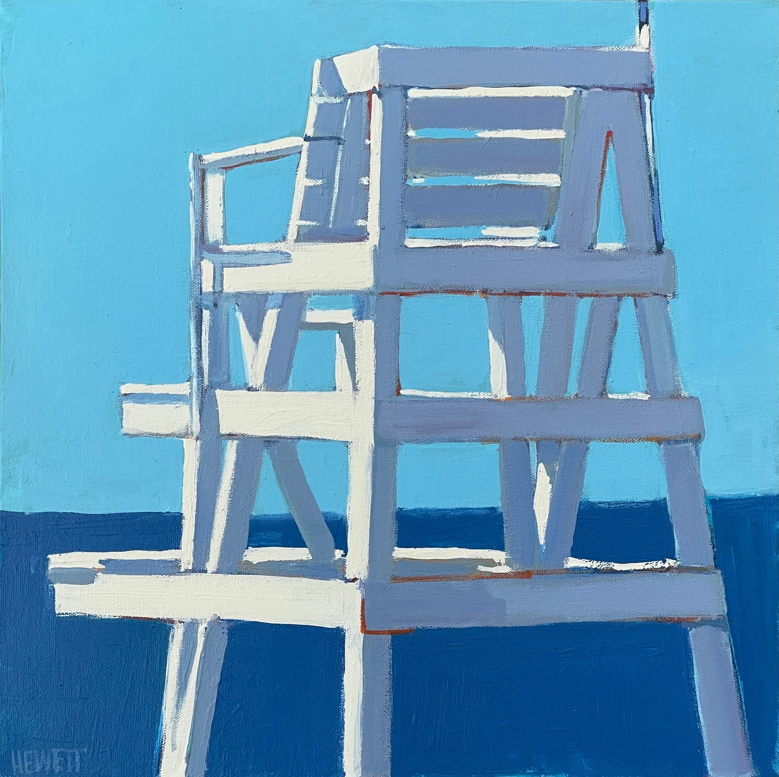“Saved” -Lifeguard II, 18 x 18”