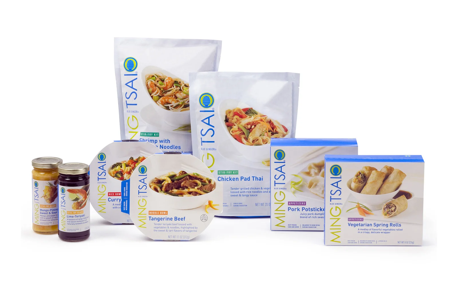  Target: Logo and packaging for Ming Tsai brand 