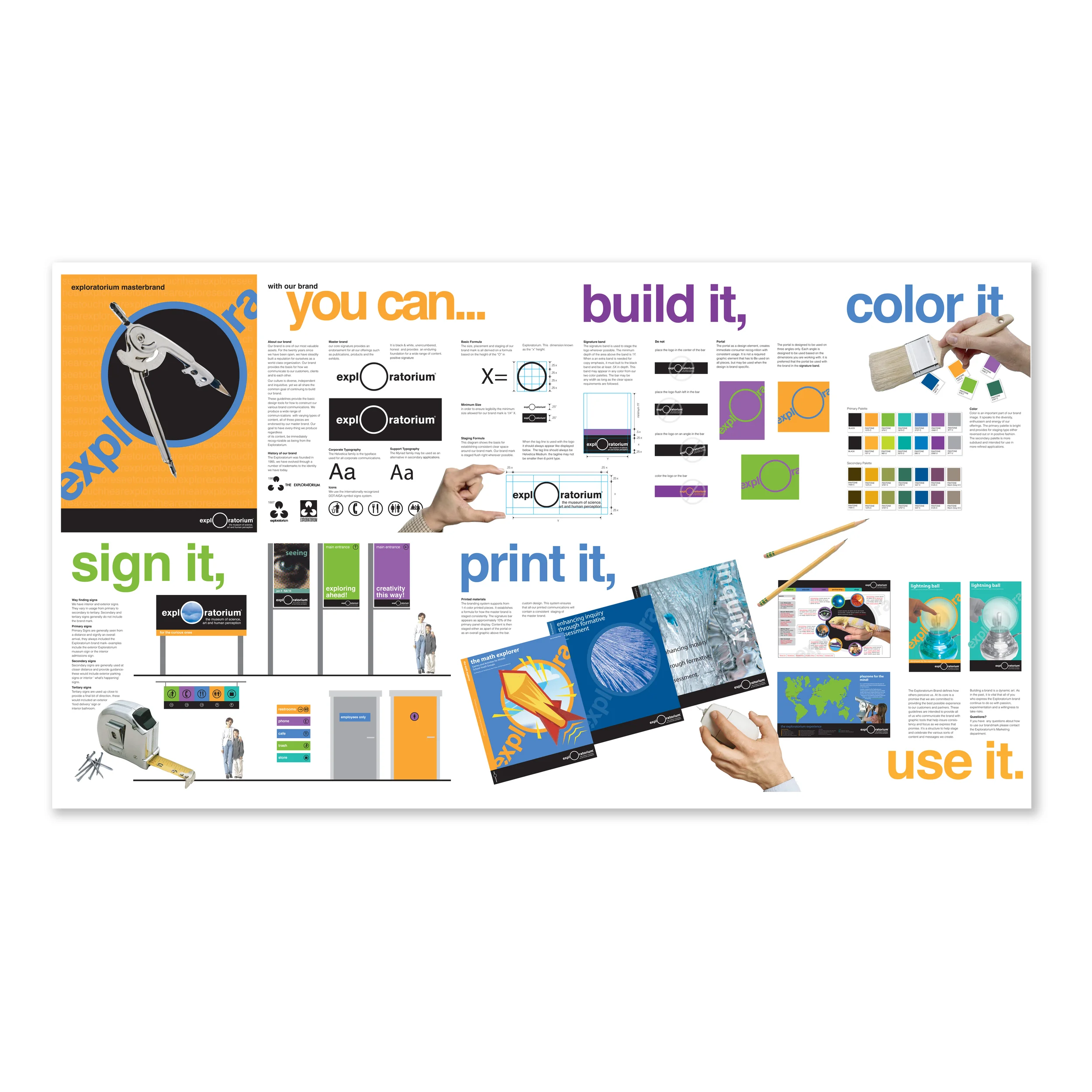  The Exploratorium: Branding guidelines for logo useage 