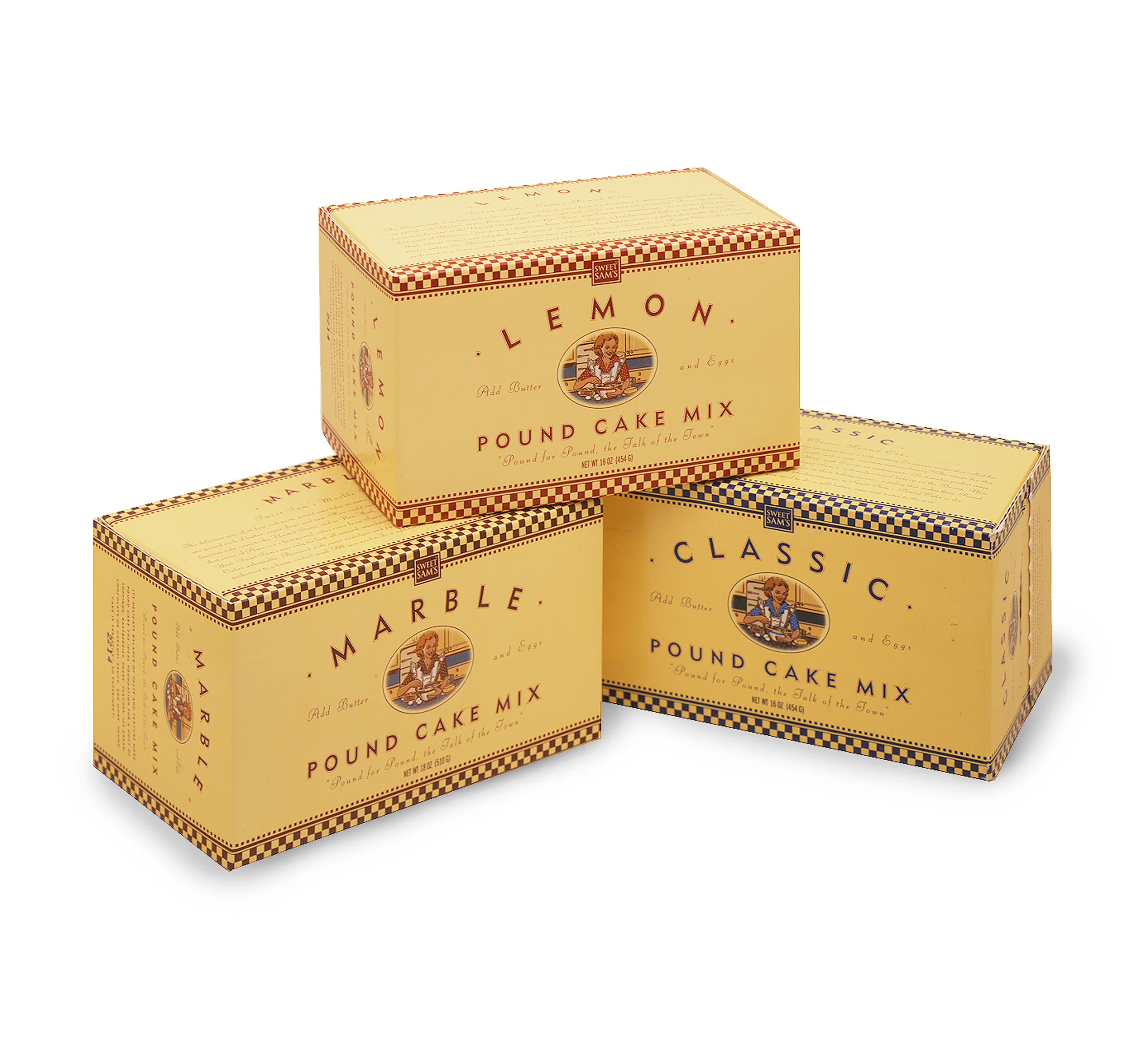  Williams-Sonoma: Packaging for Sweet Sam’s line of cake mixes 