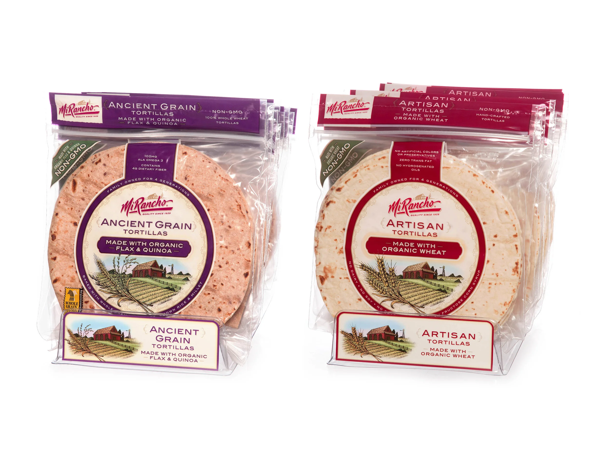  Mi Rancho: Packaging for line of specialty tortillas 