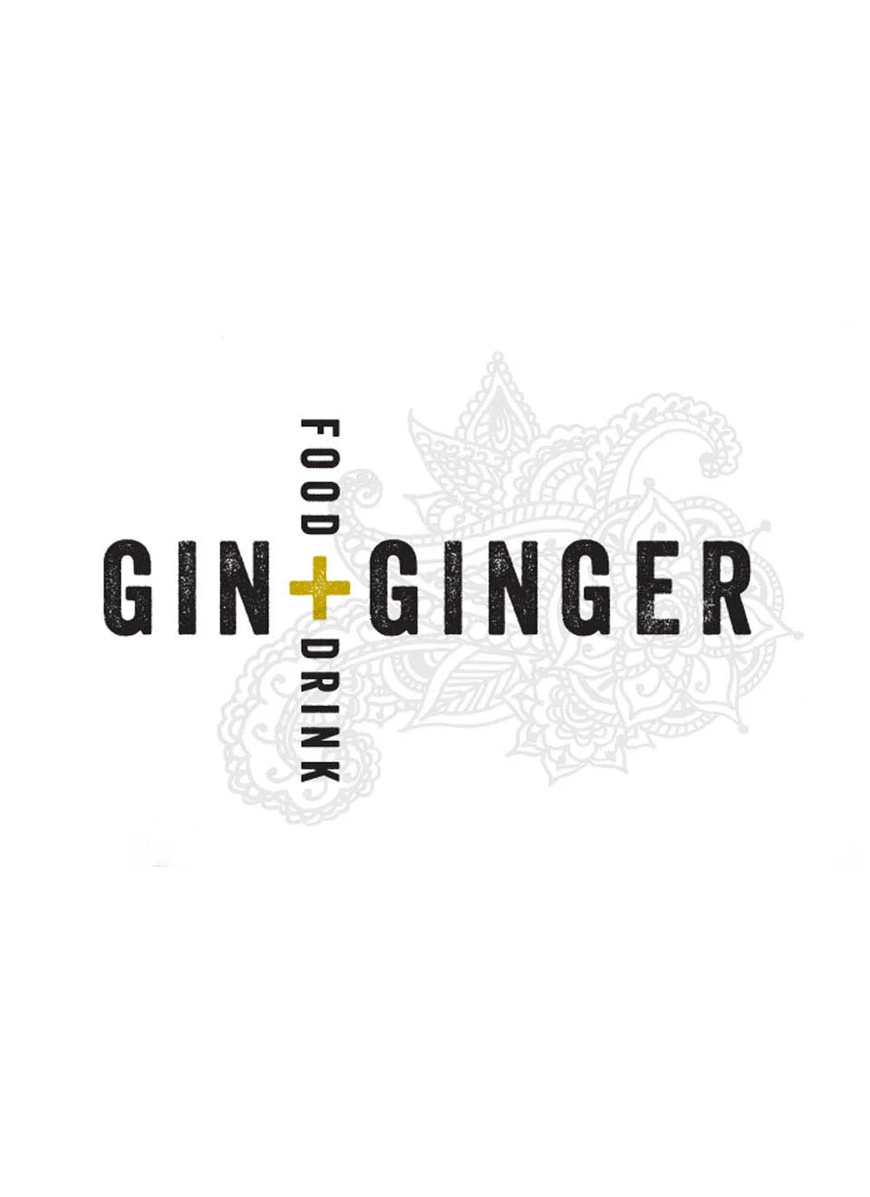  Gin + Ginger: Logo for modern Indian restaurant 