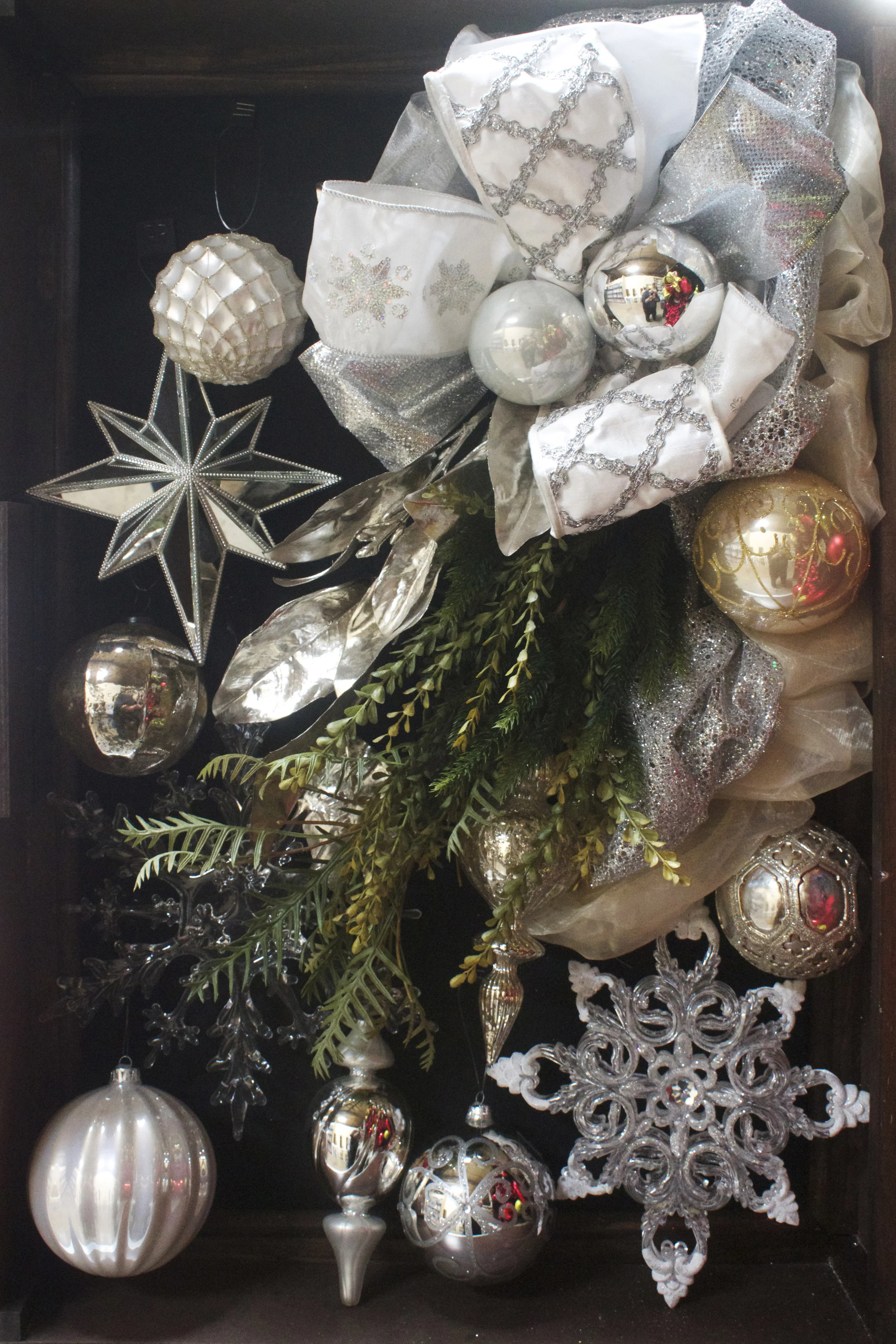 Contemporary White And Silver