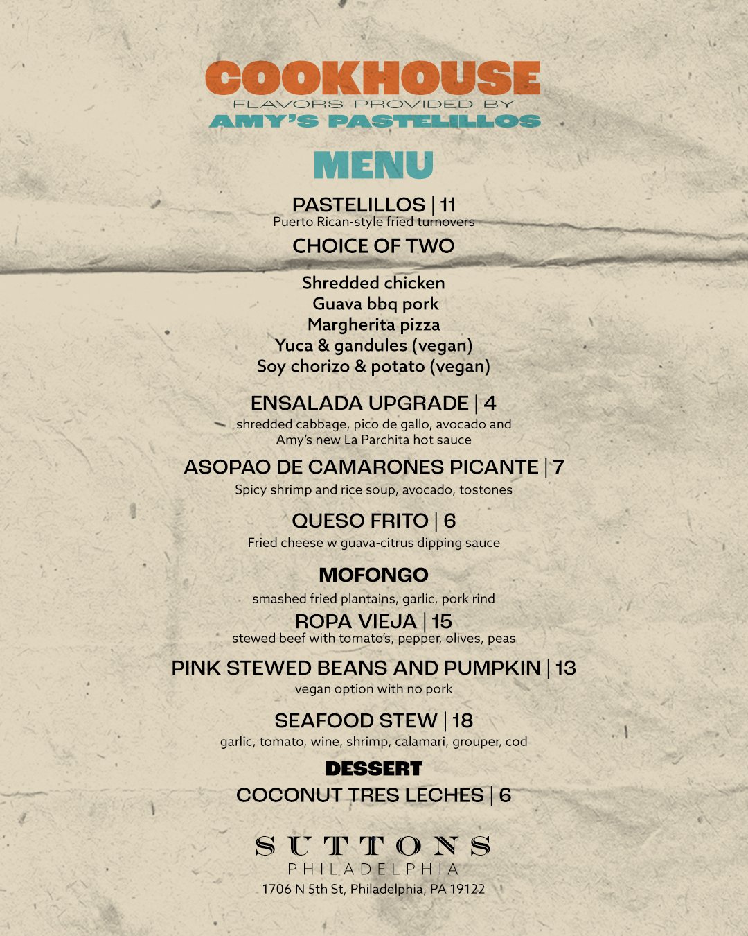 Cookhouse - Suttons - March 13th - Menu - igfeed.jpg