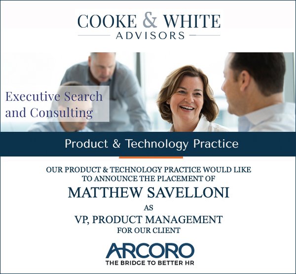 Cooke & White Search Announcement: Matthew Savelloni - Arcoro